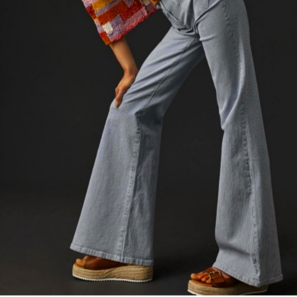 Anthropologie Light Blue Flare Jeans